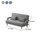 30.7" H Contemporary Linen Blend Convertible Sleeper Sofa for Apartment