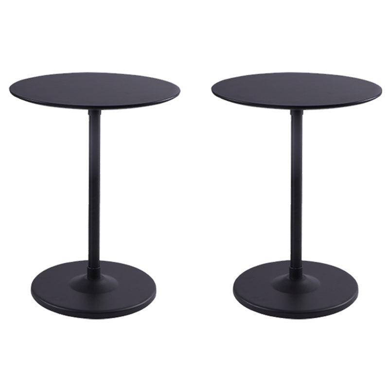 Tavolo da goccia di piedistallo contemporaneo tavolo laterale rotondo per soggiorno