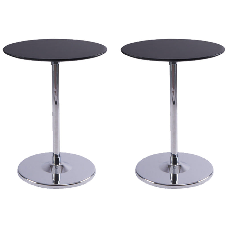 Tavolo da goccia di piedistallo contemporaneo tavolo laterale rotondo per soggiorno