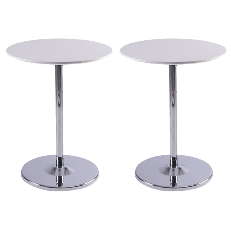 Tavolo da goccia di piedistallo contemporaneo tavolo laterale rotondo per soggiorno