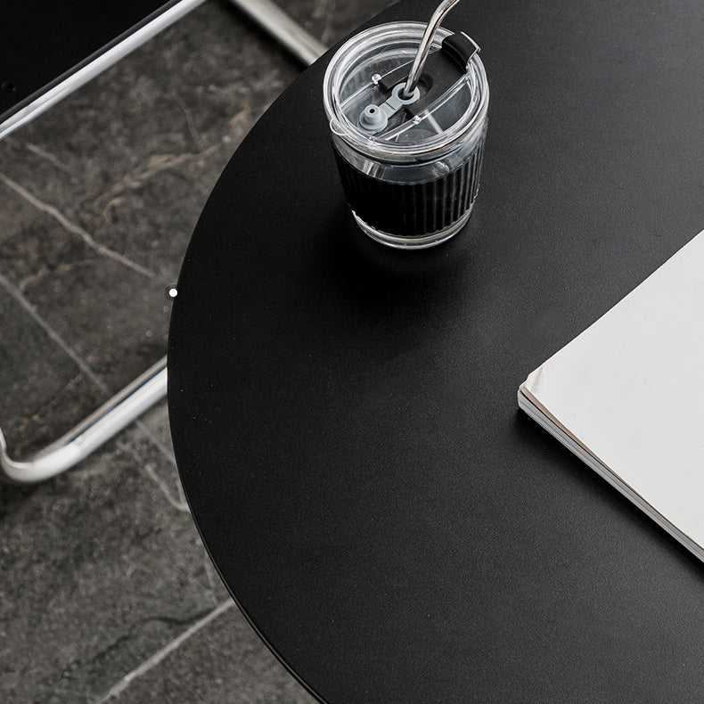 Tavolo da goccia di piedistallo contemporaneo tavolo laterale rotondo per soggiorno