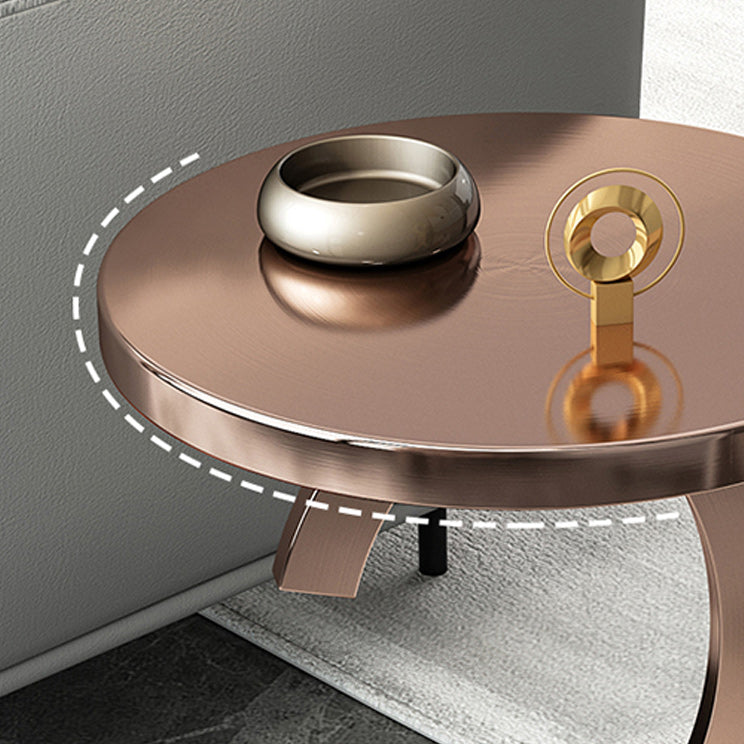 リビングルームのミッドセンチュリーラウンドメタルサイドエンドテーブルCサイドテーブルCサイドテーブル