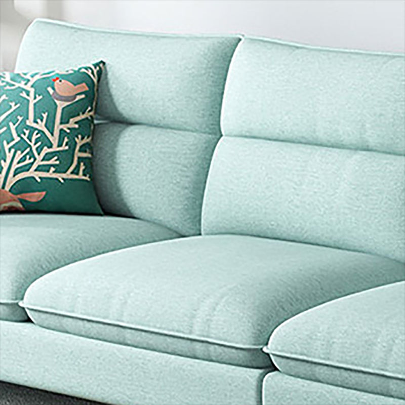 Tissu contemporain salon coussins de bras carrés canapé chaise