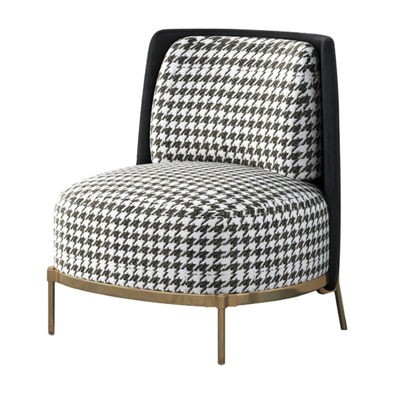 27,55 "brede armloze stoel stoel stoel met een vaste houten frame met basis vier poot