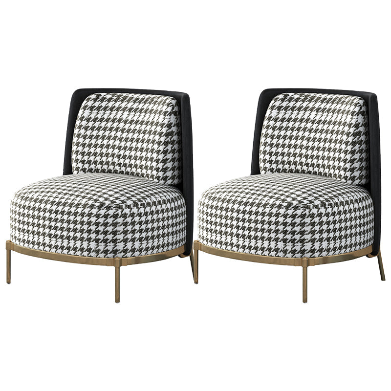 27,55 "brede armloze stoel stoel stoel met een vaste houten frame met basis vier poot