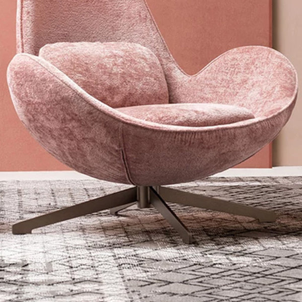 33.85 "Silla ancha de brazos acampanados acento con pierna de 4 estrellas