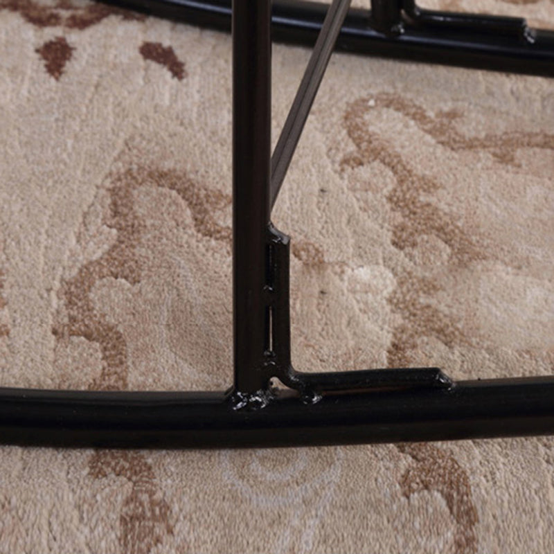 Chaise à bascule contemporaine chaise d'aile en osier arrière couleur solide chaise à bascule intérieure