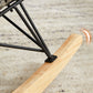 Rattan Rocking Chair Modern Wing Back Rocker Chair for Living Room
