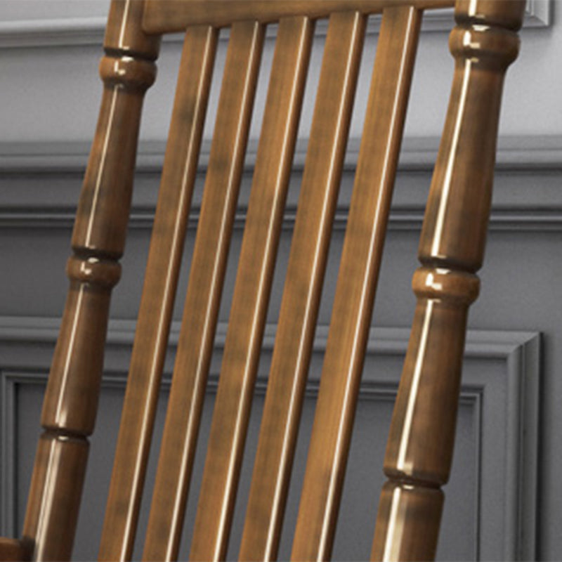 Chaise à bascule en bois massif chaise de rocker contemporaine pour le salon