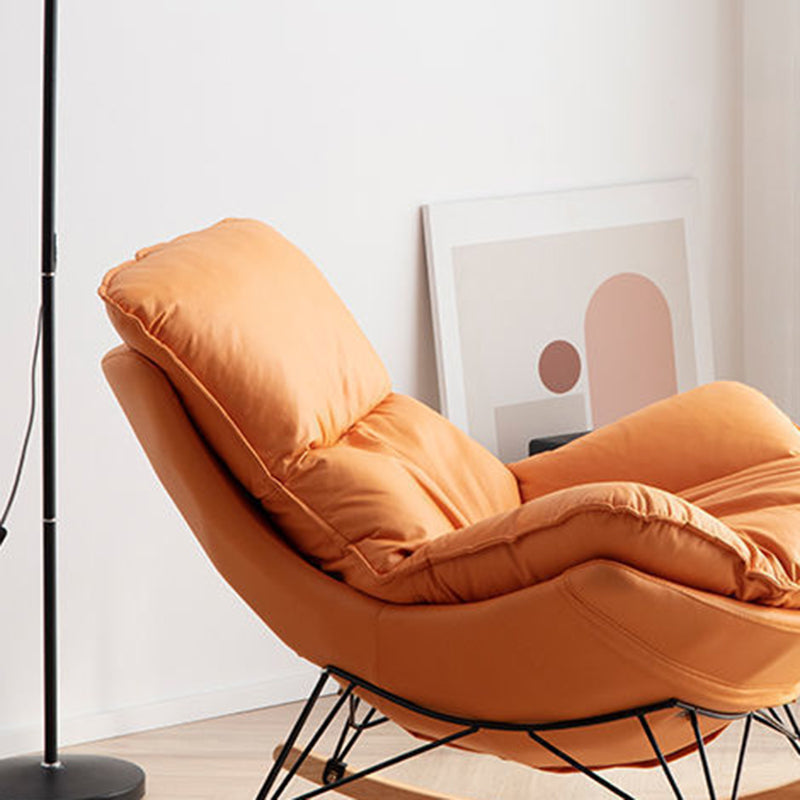 Polsterer Rockerstuhl Wohnzimmer Schaukelstuhl mit gepolstertem Sitz