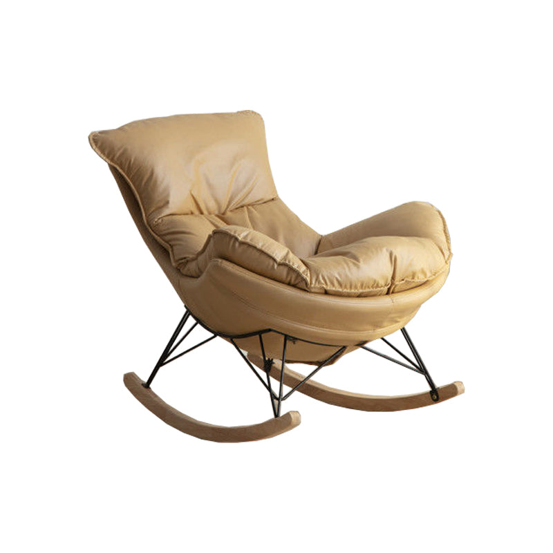 Polsterer Rockerstuhl Wohnzimmer Schaukelstuhl mit gepolstertem Sitz