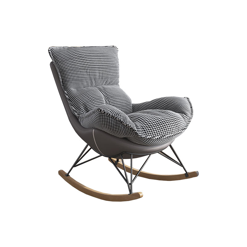 Polsterer Rockerstuhl Wohnzimmer Schaukelstuhl mit gepolstertem Sitz