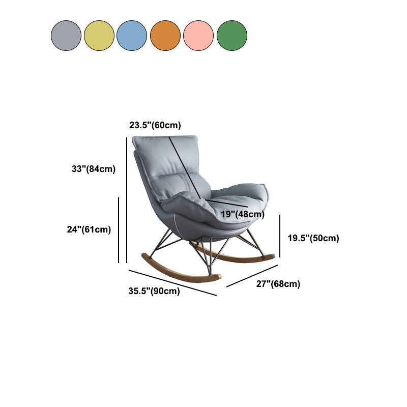 Polsterer Rockerstuhl Wohnzimmer Schaukelstuhl mit gepolstertem Sitz