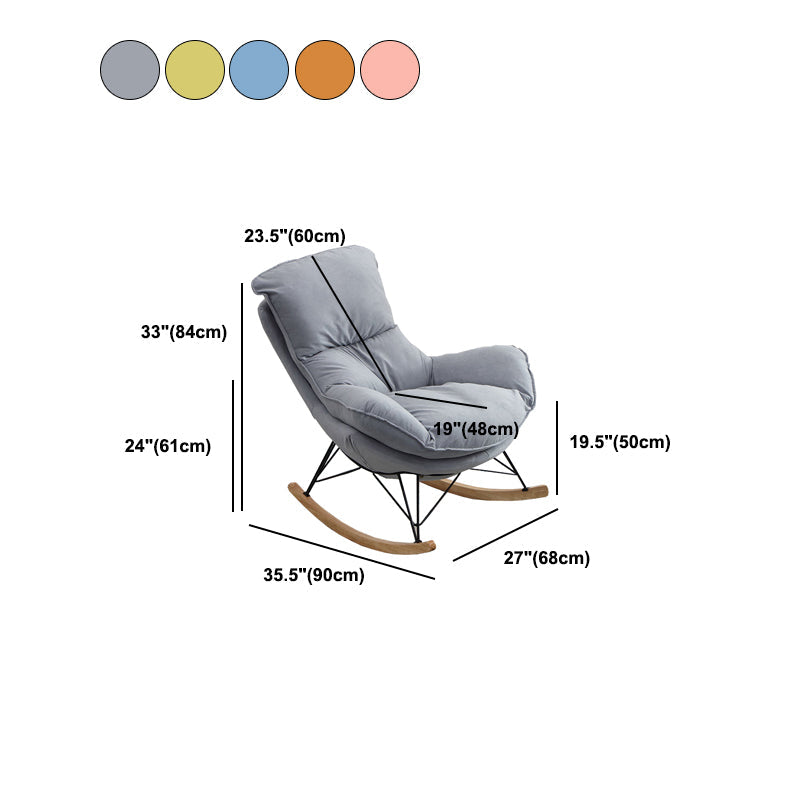 Polsterer Rockerstuhl Wohnzimmer Schaukelstuhl mit gepolstertem Sitz
