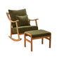 Suede and Solid Wood Rocking Chair with Padded Seat Rocker Chair Removable Cushions Green Rocking Chair with Ottomans Clearhalo 'Chairs & Seating' 'furn' 'furn_rocking_chairs' 'Furniture' 'Living Room Furniture' 'Rocking Chairs' 'rocking_chairs' 6026687