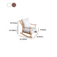 Suede and Solid Wood Rocking Chair with Padded Seat Rocker Chair Removable Cushions Clearhalo 'Chairs & Seating' 'furn' 'furn_rocking_chairs' 'Furniture' 'Living Room Furniture' 'Rocking Chairs' 'rocking_chairs' 6026698