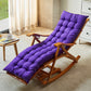 Chaise à bascule moderne Bamboo Rocker avec coussins amovibles