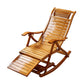 Chaise à bascule moderne Bamboo Rocker avec coussins amovibles