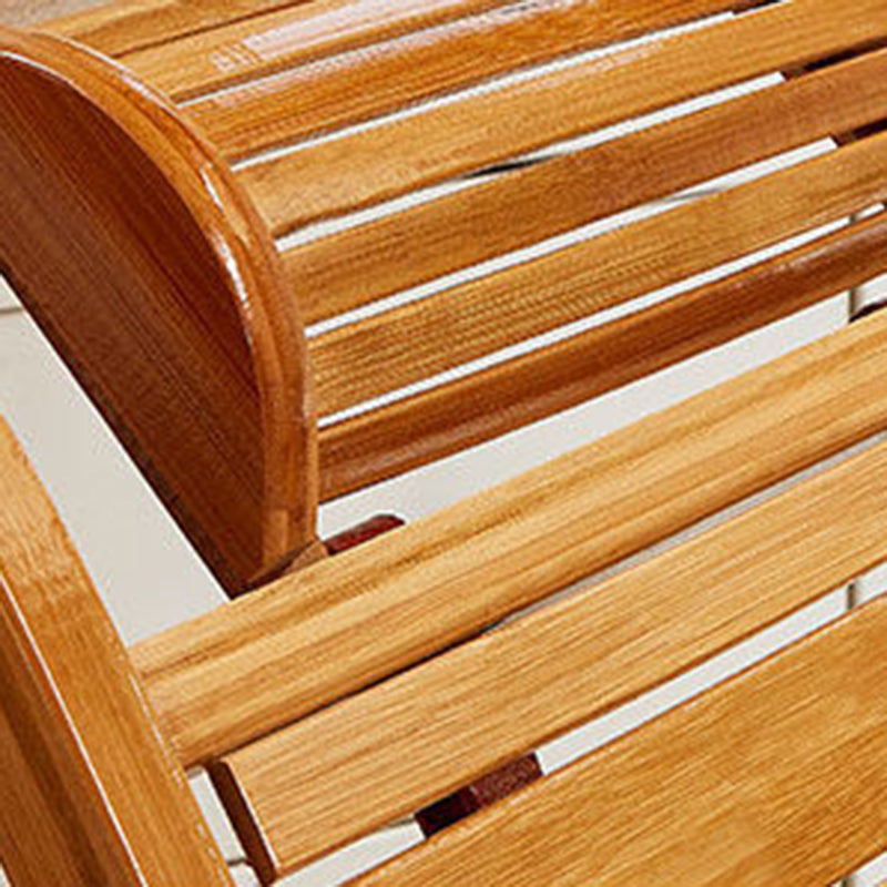 Chaise à bascule moderne Bamboo Rocker avec coussins amovibles