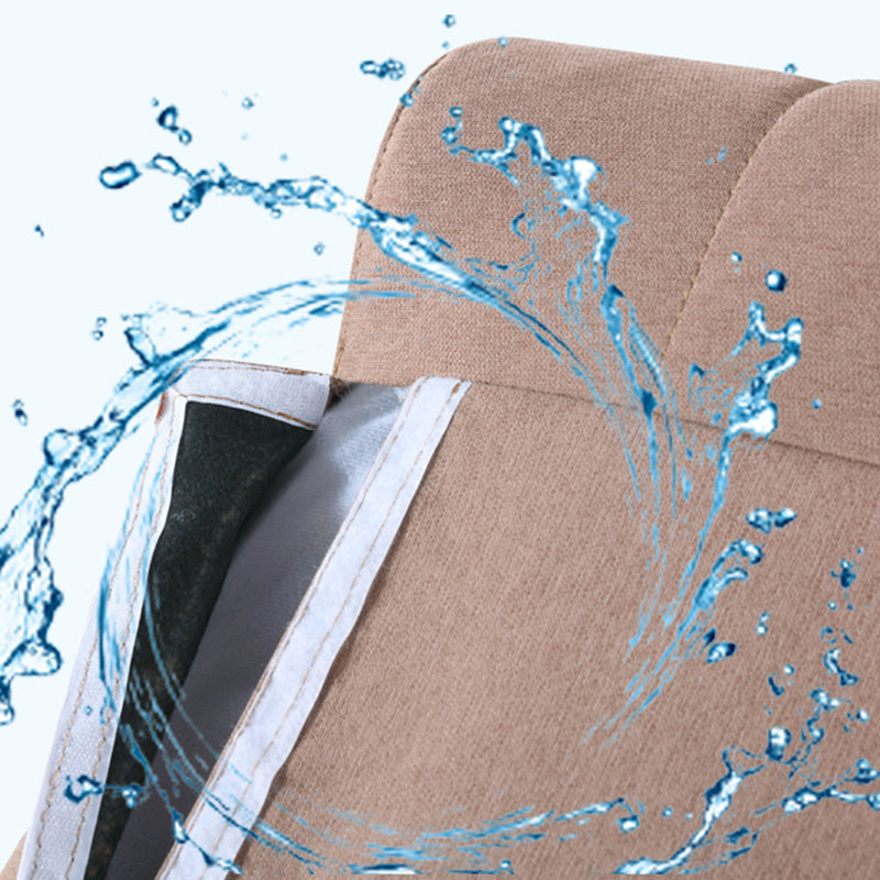 Chaise à bascule moderne du milieu du siècle en daim allongé-chaise accentuale allongée avec coussin de siège