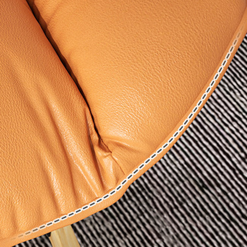 Chaise à bascule en bois massif chaise de culbuteur contemporaine avec siège rembourré