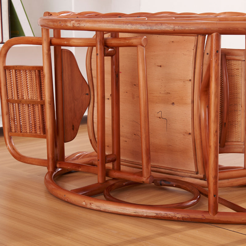 Spindle Antique Rocking Chair Wicker Rocker Chair 24" x 44.5" x 37.8" for Living Room Clearhalo 'Chairs & Seating' 'furn' 'furn_rocking_chairs' 'Furniture' 'Living Room Furniture' 'Rocking Chairs' 'rocking_chairs' 6026878