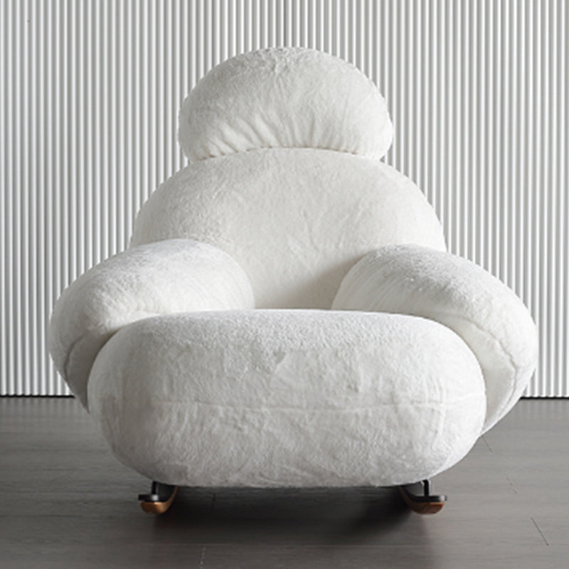 Chaise à bascule en velours chaise à bascule de style moderne de style moderne