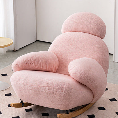 Chaise à bascule en velours chaise à bascule de style moderne de style moderne