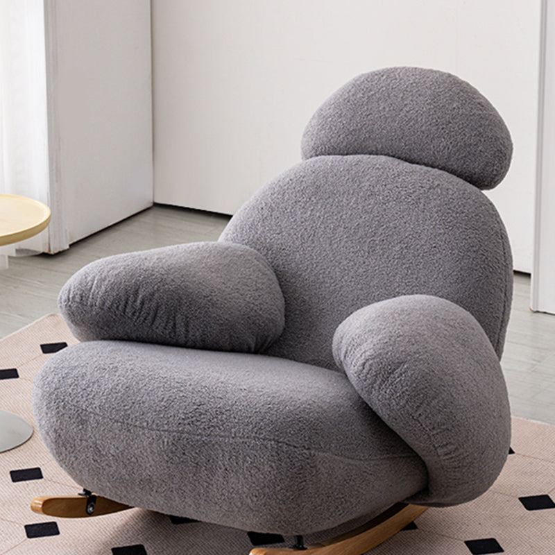 Chaise à bascule en velours chaise à bascule de style moderne de style moderne