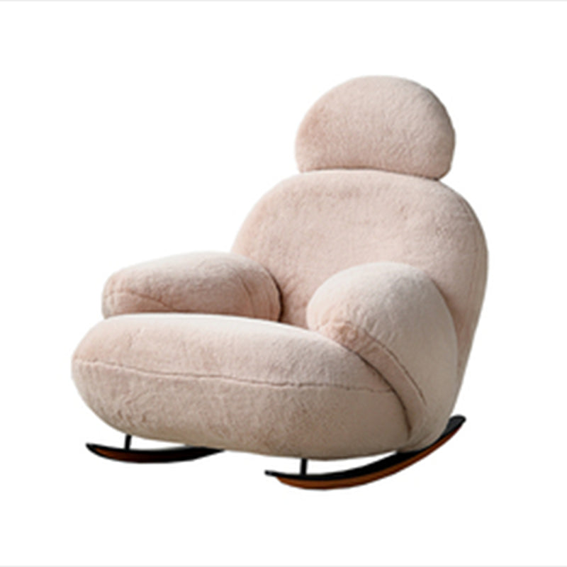 Chaise à bascule en velours chaise à bascule de style moderne de style moderne