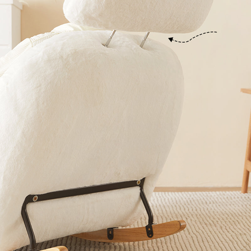 Chaise à bascule en velours chaise à bascule de style moderne de style moderne