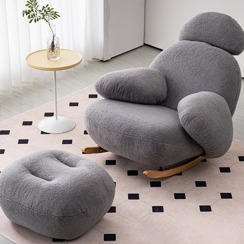 Chaise à bascule en velours chaise à bascule de style moderne de style moderne