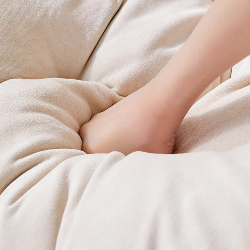 Moderner Stil Schaukelstuhl für Kunstleder gepolsterte Stuhl mit Knopftiefung