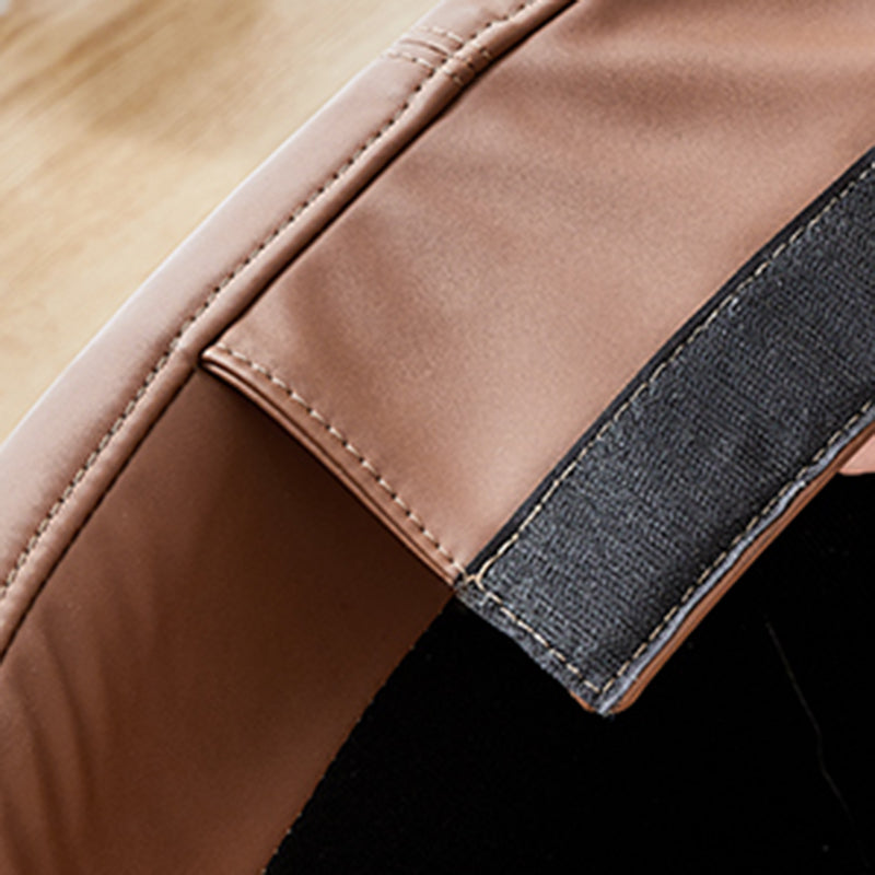 Moderner Stil Schaukelstuhl für Kunstleder gepolsterte Stuhl mit Knopftiefung