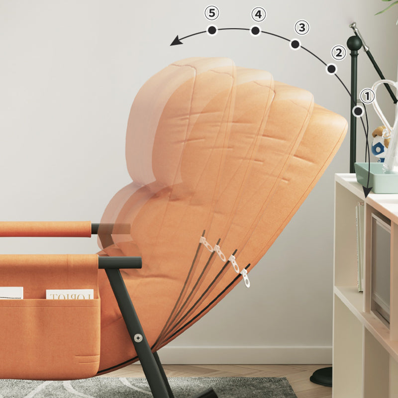 Chaise à bascule en faux cuir moderne avec rangement