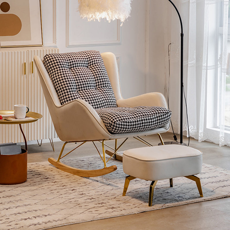 Chaise à bascule de style contemporain chaise de nursery chaise à bascule intérieure