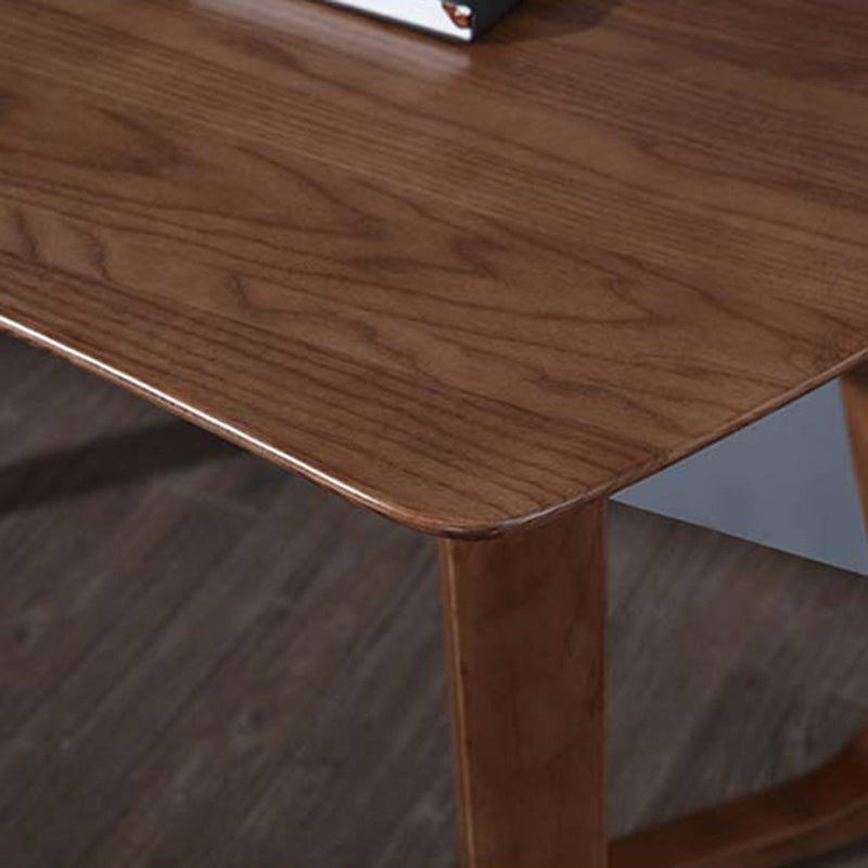 30" H Ash Office Desk Contemporary Writing Desk in Matte Finish Clearhalo 'furn' 'furn_office_desk' 'Furniture' 'Office Desks' 'Office Furniture' 'office_desk' 6027671