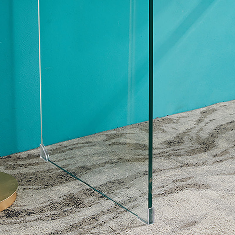 Bureau d'ordinateur en verre moderne