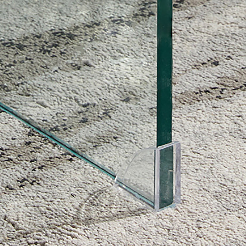 Bureau d'ordinateur en verre moderne