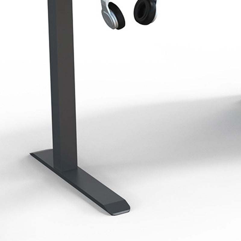 Escritorio de juego contemporáneo para oficina de 24 "w x 29" H escritorio rectangular en negro/negro