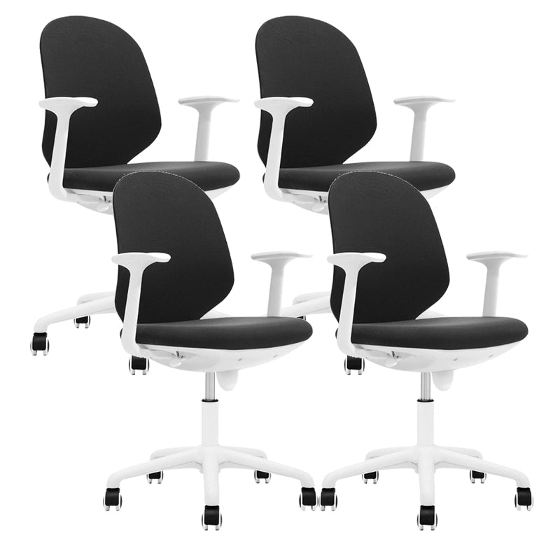 Moderne bureaustoel Mid-back stoel Mesh computerstoel met wielen