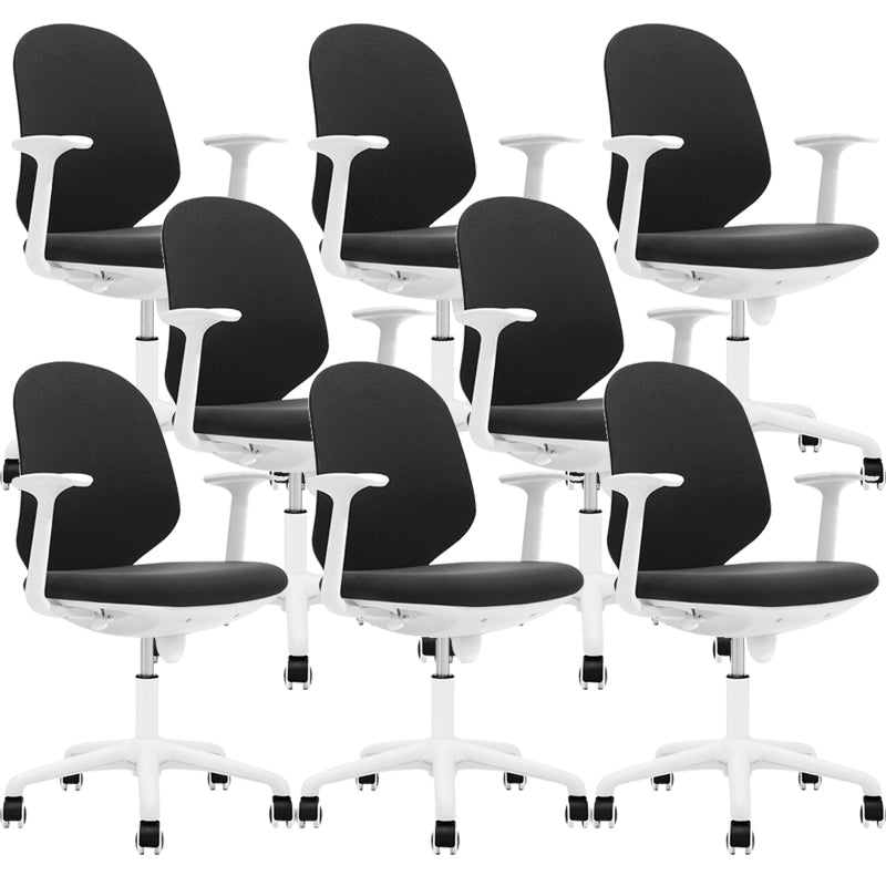Moderne bureaustoel Mid-back stoel Mesh computerstoel met wielen