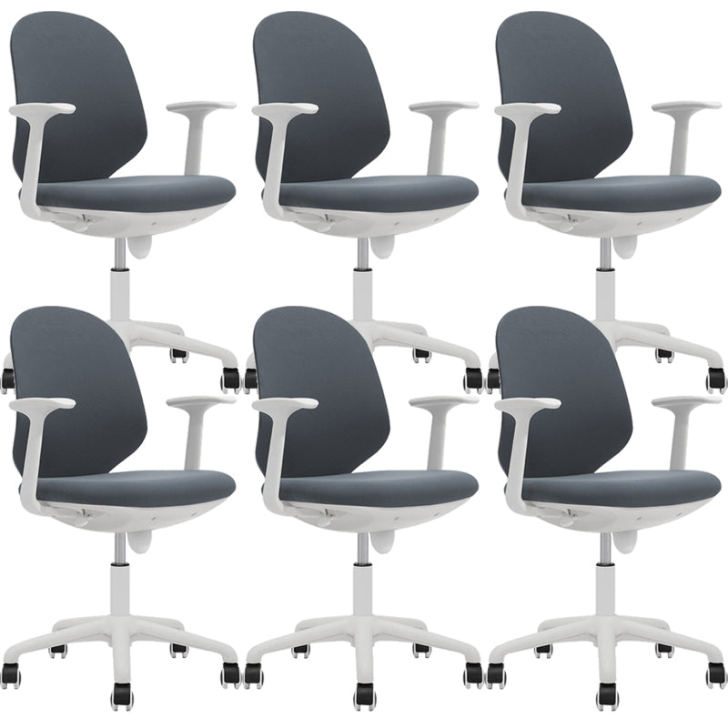 Moderne bureaustoel Mid-back stoel Mesh computerstoel met wielen