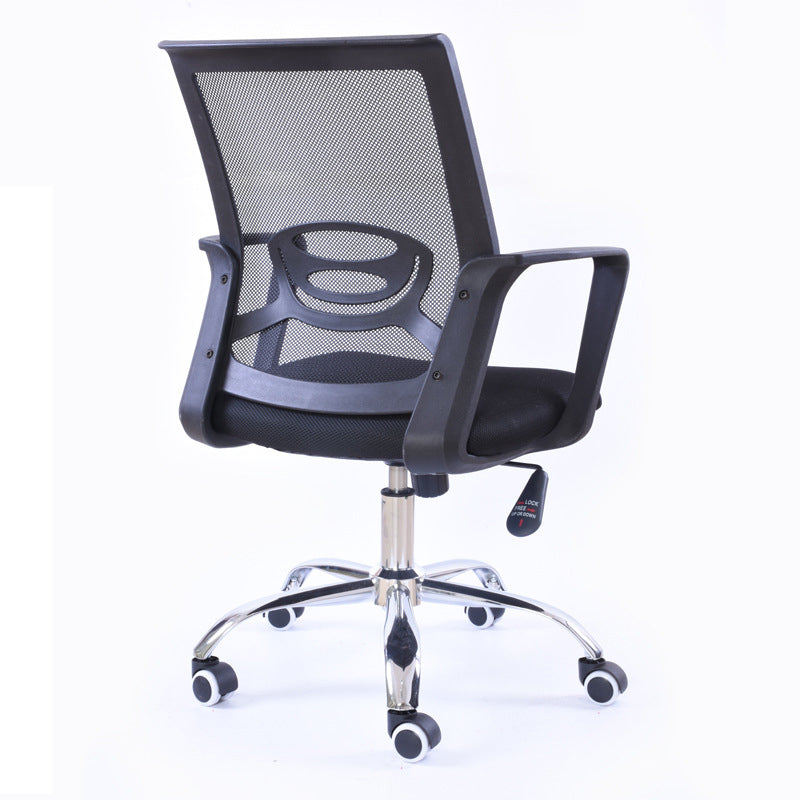 Contemporary Arm Chair Fixed Arms Mid-back Mesh Black Office Chair Clearhalo 'furn' 'furn_office_chair' 'Furniture' 'Office Chairs' 'Office Furniture' 'office_chair' 6027999