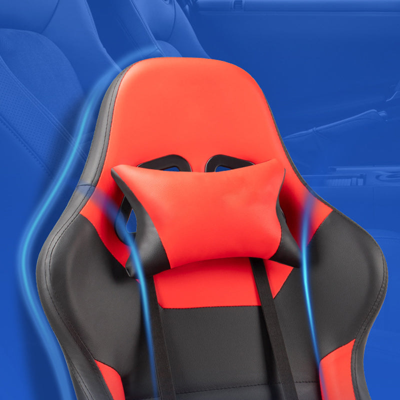 Modern Desk Chair Lether Gaming Chair High-Back Chair with Wheels Clearhalo 'furn' 'furn_office_chair' 'Furniture' 'Office Chairs' 'Office Furniture' 'office_chair' 6028105