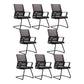 Contemporary Arm Chair Breathable AirGrid Upholstered Black Desk Chair 8 Piece Set Casters Not Included Clearhalo 'furn' 'furn_office_chair' 'Furniture' 'Office Chairs' 'Office Furniture' 'office_chair' 6028109