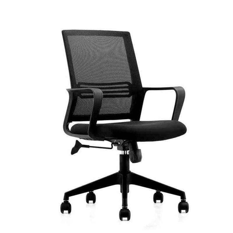 Contemporary Arm Chair Breathable AirGrid Upholstered Black Desk Chair Clearhalo 'furn' 'furn_office_chair' 'Furniture' 'Office Chairs' 'Office Furniture' 'office_chair' 6028110
