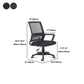 Contemporary Arm Chair Breathable AirGrid Upholstered Black Desk Chair Clearhalo 'furn' 'furn_office_chair' 'Furniture' 'Office Chairs' 'Office Furniture' 'office_chair' 6028118