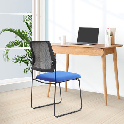 Modern & Contemporary Mid-Back Chair Conference Microfiber Chair Blue 1 Piece Clearhalo 'furn' 'furn_office_chair' 'Furniture' 'Office Chairs' 'Office Furniture' 'office_chair' 6028119