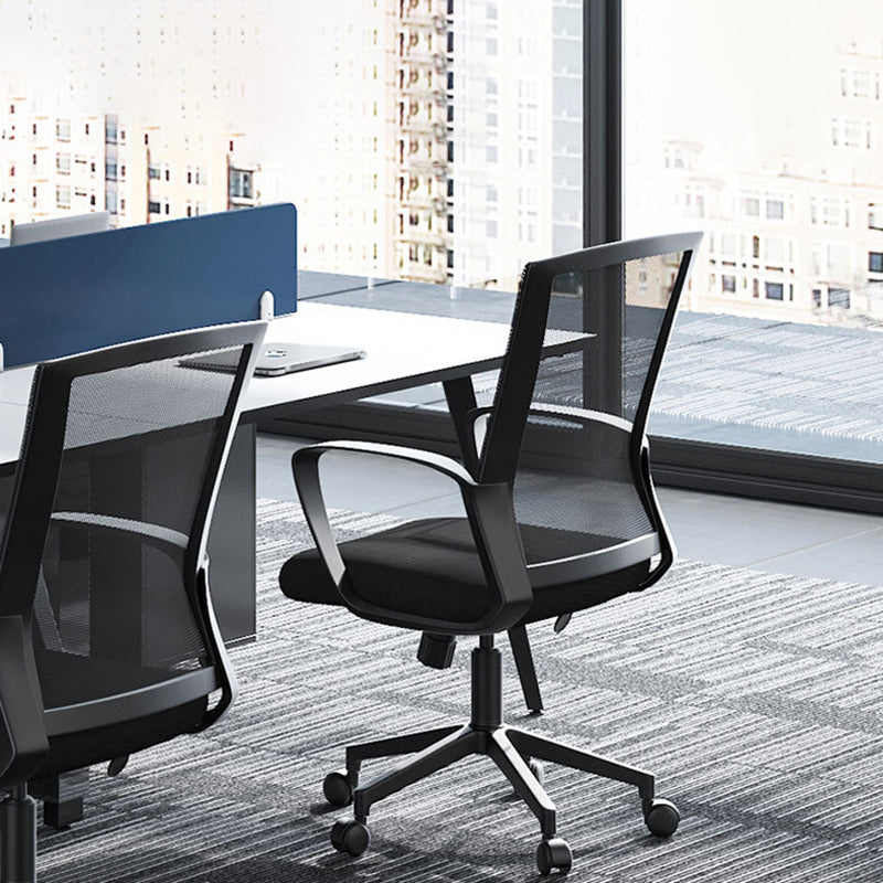 Silla de oficina ergonómica contemporánea Silla de escritorio ajustable con respaldo medio